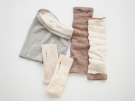 二重編みウォーマーシリーズ