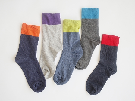 二重編みソックス